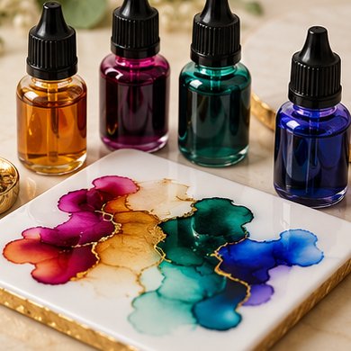 Mica Powders vs Alcohol Inks: When to Use Which in Resin Art