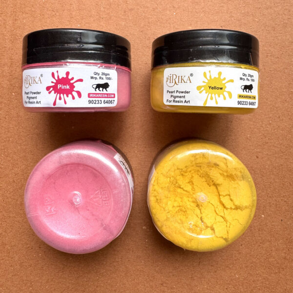 Pink +Yellow Pearl Powder Each 20g