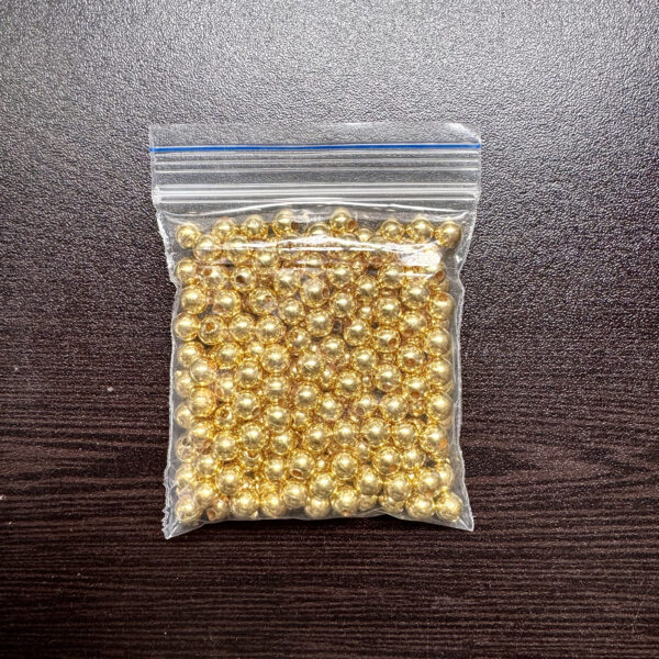 Gold Beads – 6mm Round Beads, 20gm