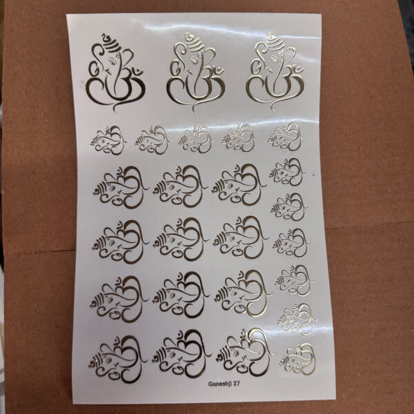 Emboss Sticker Plastic Sheet A5 Size
