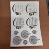 Emboss Sticker Plastic Sheet A5 Size