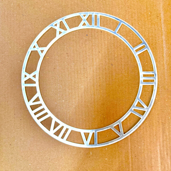 Golden Acrylic Roman Clock Ring 10 Inch