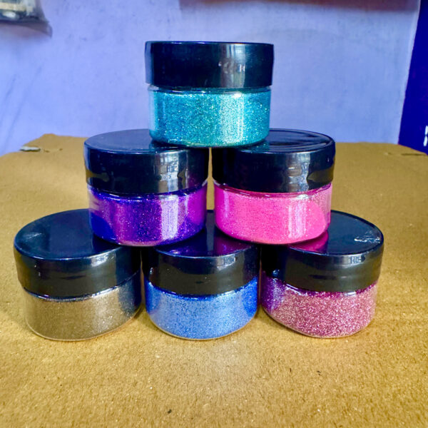 Premium Glitter Powder Set (6 Colors -10 GM each)