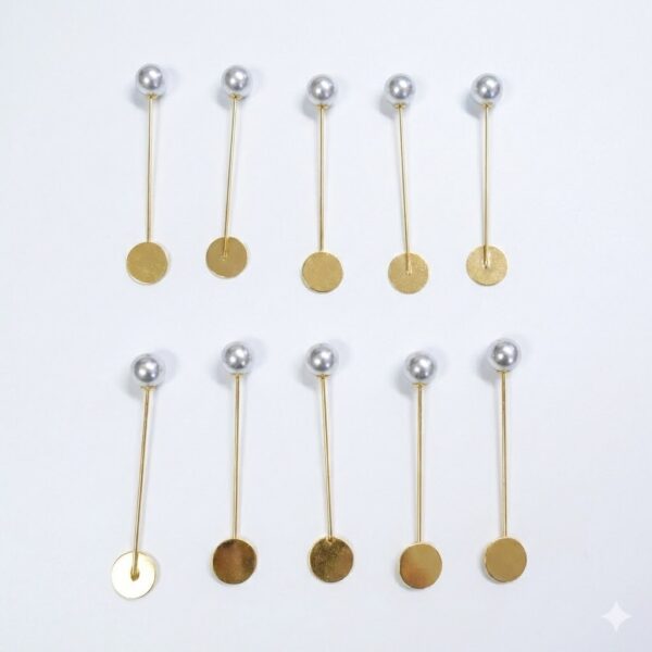Gold Brooch Pin - 3 Inch ( pack of 10)