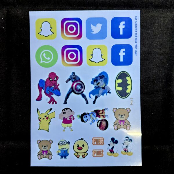 Color Insert Sheets - A5 size